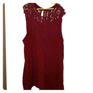Burgandy tunic